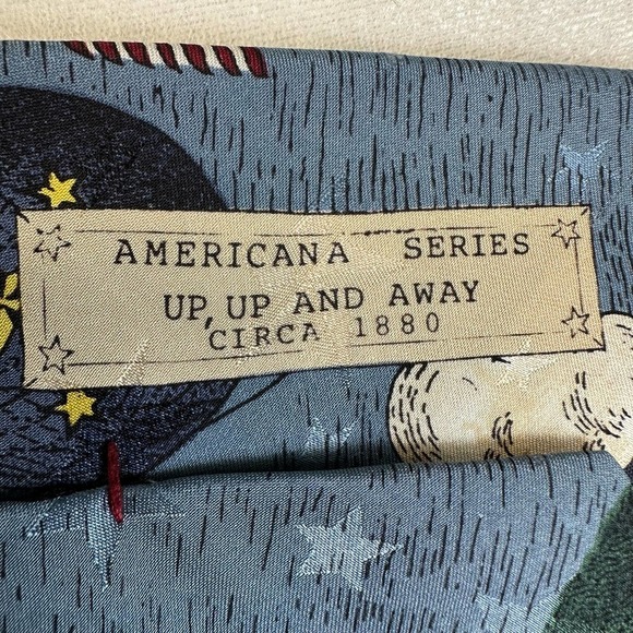 VINTAGE TANGO by Max Raab Tie AMERICANA SERIES UP, UP AND AWAY‎ CIRCA 1880 - Picture 5 of 6